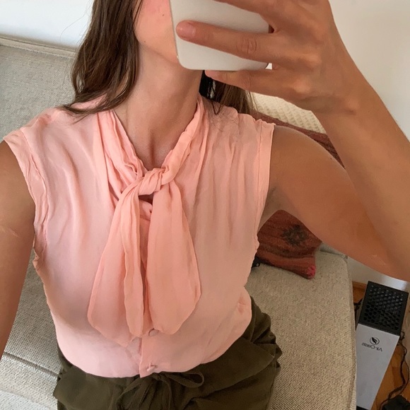 Vintage 100% Silk Blouse - Picture 4 of 7